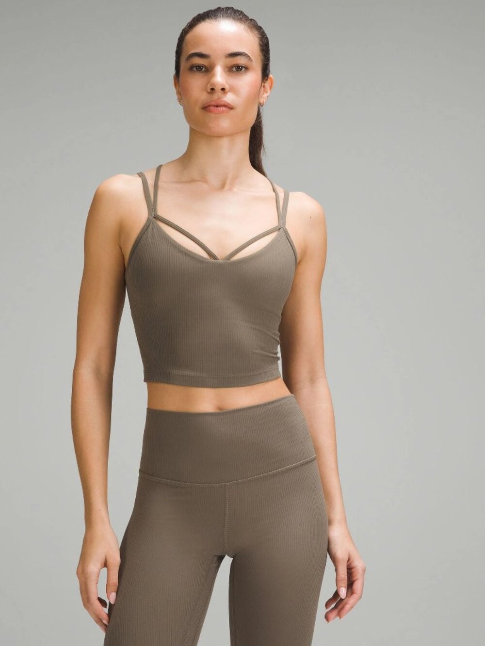 ALIGN STRAPPED RIBBED TANK TOP